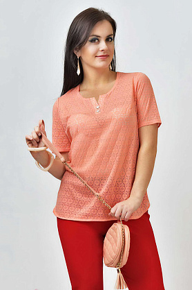 блузка Д928 Сильвия* персик соты Д928 Сильвия* персик соты
