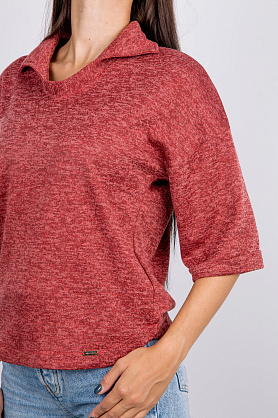 джемпер к1509 меланж амарант к1509 меланж амарант