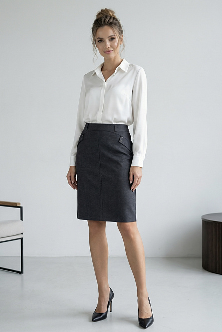 юбка Лн20303* темно-синий