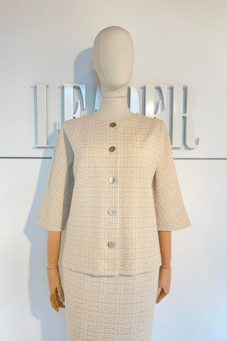 Жакет Л2072 ж.д. Живанши кремовый_424