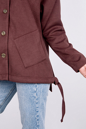 кардиган л2485-2*40 драп шоколад л2485-2*40 драп шоколад