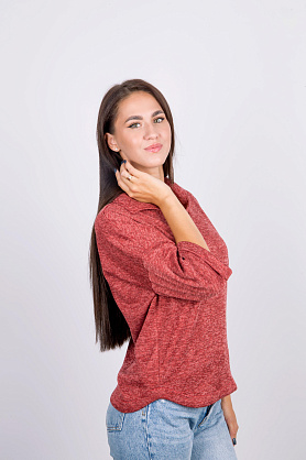 джемпер к1509 меланж амарант к1509 меланж амарант