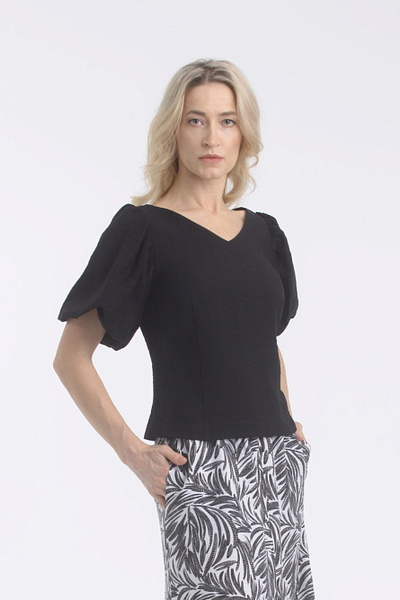 Блузка Л557 Вивьен черный Tropic
