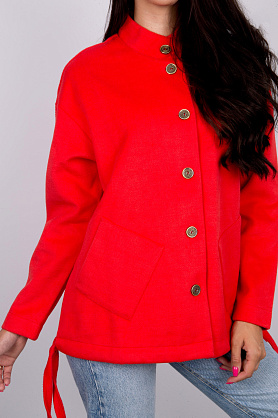 кардиган л2485-2*40 драп красный л2485-2*40 драп красный