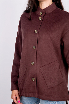 кардиган л2485-2*40 драп шоколад л2485-2*40 драп шоколад