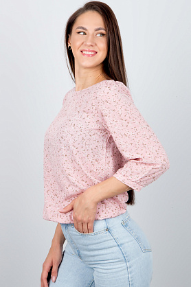 свитшот Л641 штапель незабудка розовая Л641 штапель незабудка розовая