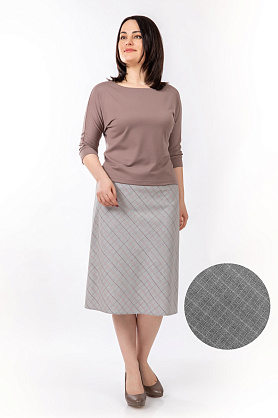 юбка П063-287-65 серый П063-287-65 серый