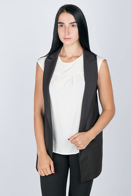 жилет т5701*25 т.коричневый