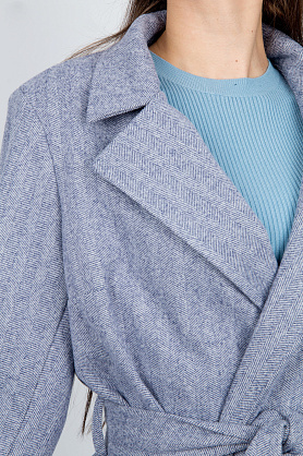 жакет Л783 драп ёлочка т.синий Л783 драп ёлочка т.синий