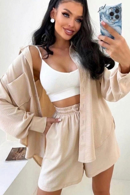 Шорты 2803_445 светлый беж