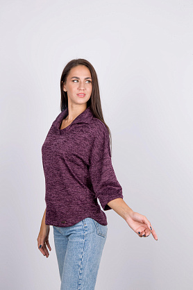 джемпер к1509 меланж свекольный к1509 меланж свекольный