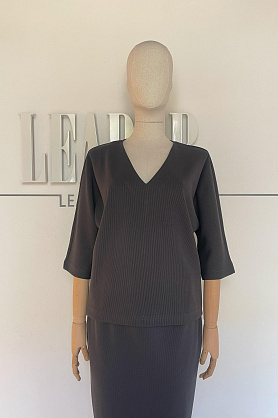 Блузка Л2170 Манчестер шоколад_411
Л2170 Манчестер шоколад_411