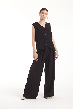 жилет Л538 текстиль Вивьен_340 чёрный Л538 текстиль Вивьен_340 чёрный