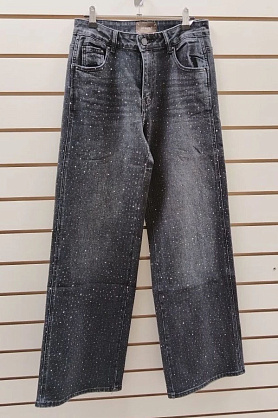 Джинсы дж22605 черный стразы ZV
дж22605 черный стразы