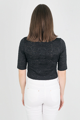топ Л2077 кружево* черный Л2077 кружево* черный