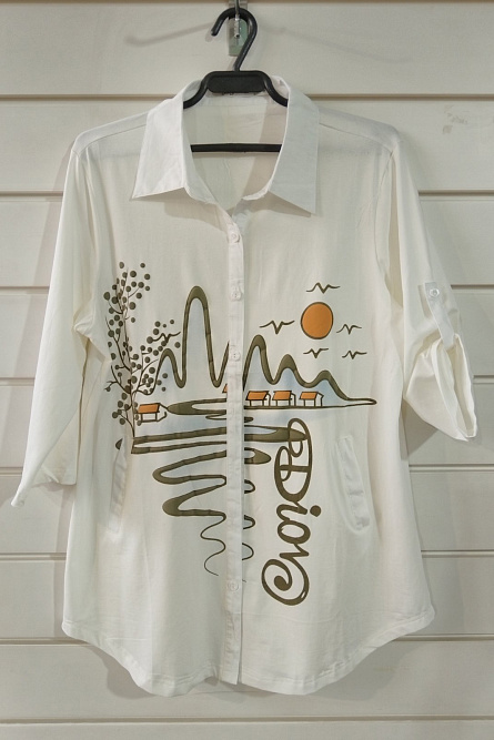 рубашка к23001 белый