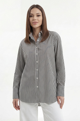 Блуза Л524 хлопок поплин полоска чёрный
Л524 хлопок поплин полоска чёрный