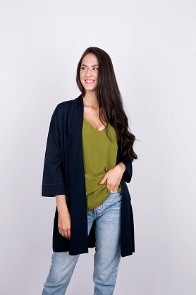 кардиган Л502* милано т.синий Л502 милано т.синий