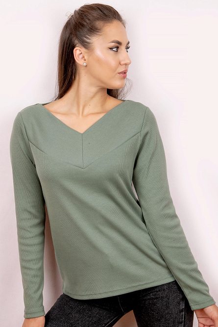 джемпер Л2137 лапша узкая полынь