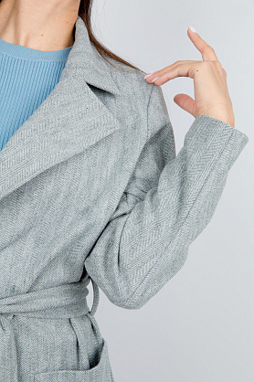 жакет Л783 драп ёлочка полынь Л783 драп ёлочка полынь