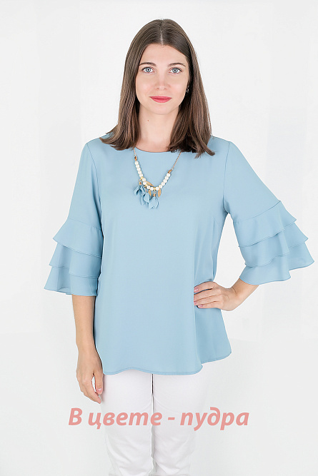 блуза т8006 пудра