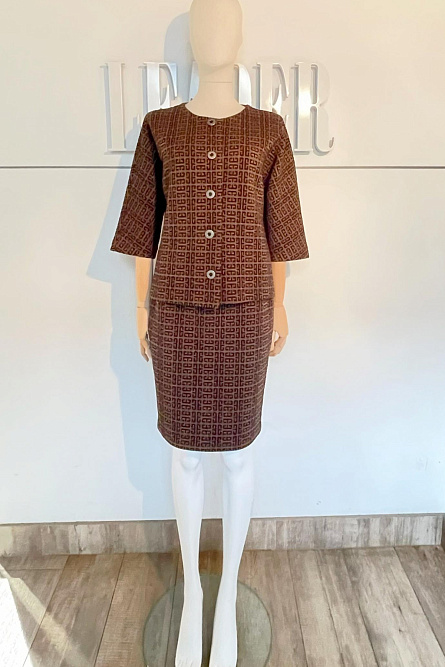 Юбка Л2468 ж.д. Живанши бронзовый_425