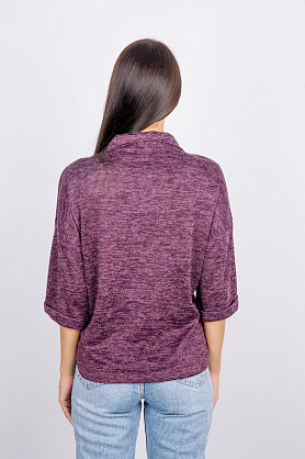 джемпер к1509 меланж свекольный к1509 меланж свекольный