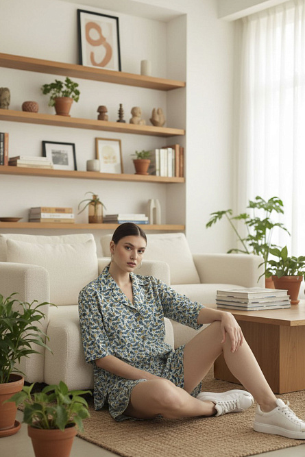 шорты л856 хлопок_391 можжевельник