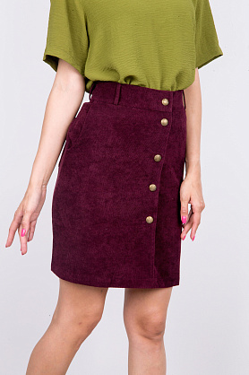 юбка л791 вельвет мелкий*30 бордо л791 вельвет мелкий*30 бордо