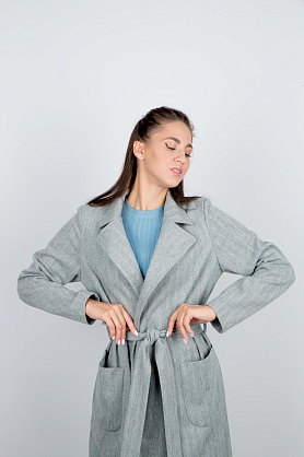 жакет Л783 драп ёлочка полынь Л783 драп ёлочка полынь