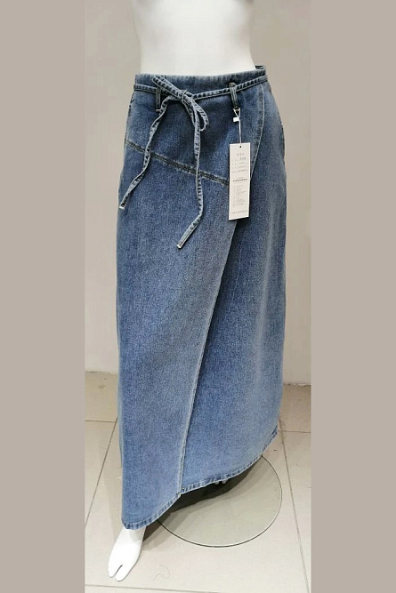 Юбка а9596 джинс синий