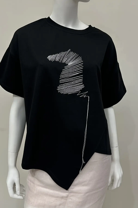 Футболка К268149 черный 